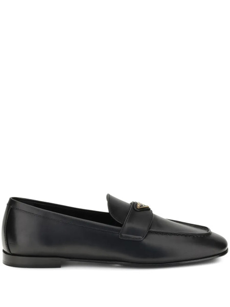 Prada Leather Loafers - Black 