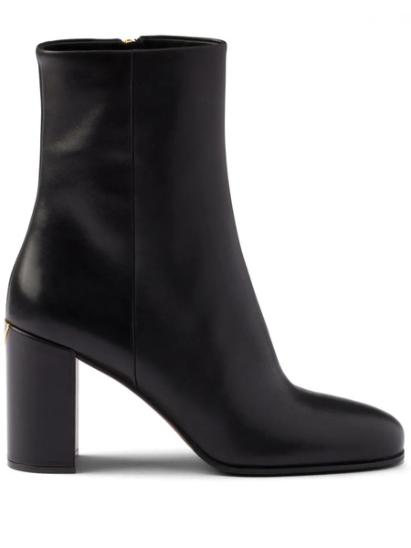  Prada Leather 85mm Boots - Black 