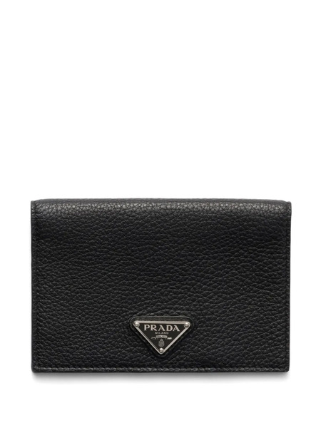  Prada Leather Passport Holder - Black 