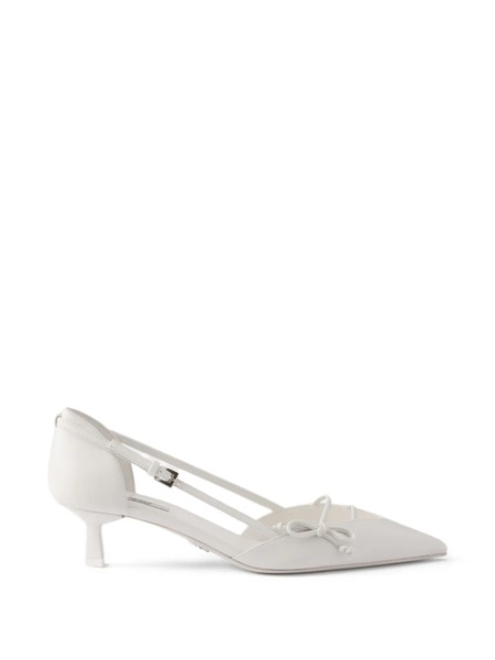  Prada Leather Pumps - White 