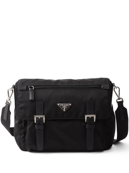  Prada Leather Shoulder Bag - Black 