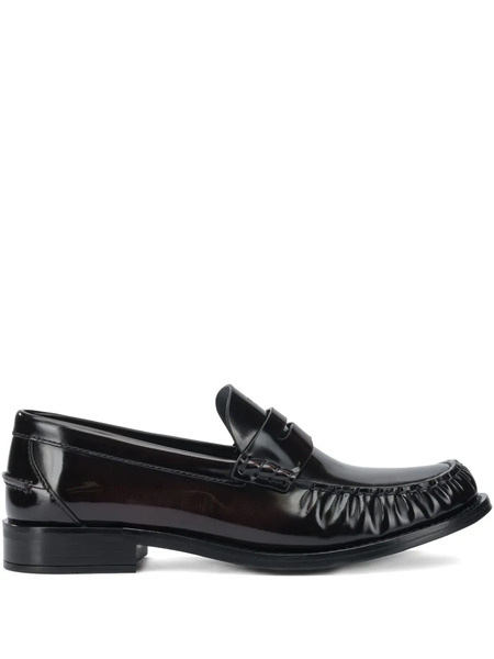  Prada Logo-debossed Loafers - Black 