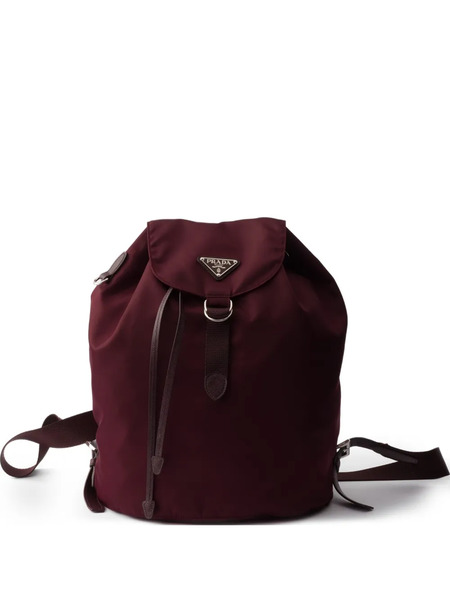  Prada Logo-plaque Backpack - Red 