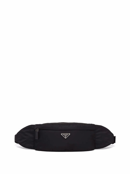  Prada Logo-plaque Belt Bag - Black 
