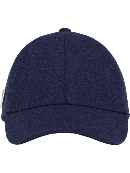  Prada Logo Plaque Cap - Blue 