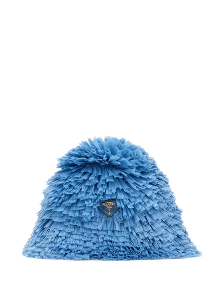  Prada Logo-plaque Hat - Blue 