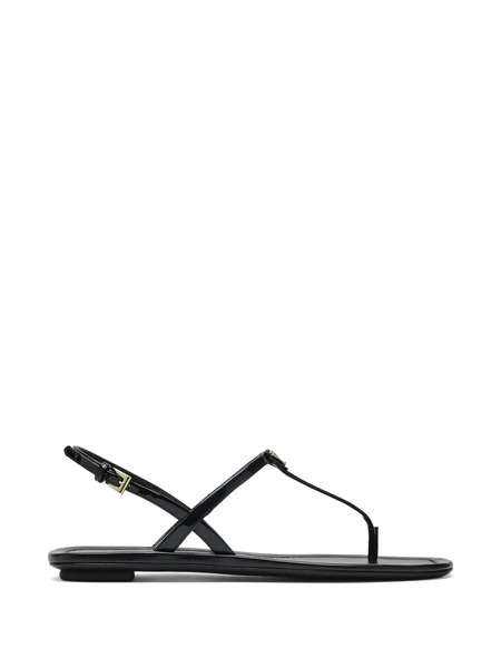  Prada Logo-plaque Sandals - Black 