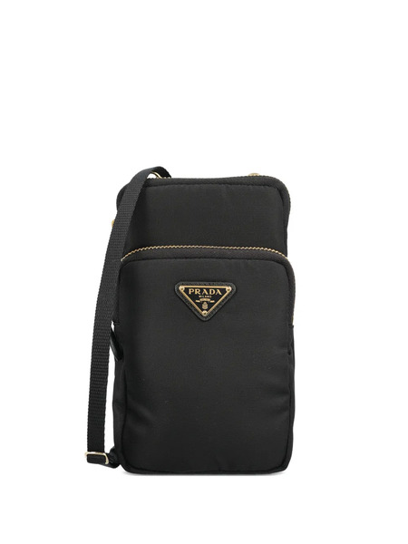  Prada Logo-plaque Shoulder Bag - Black 