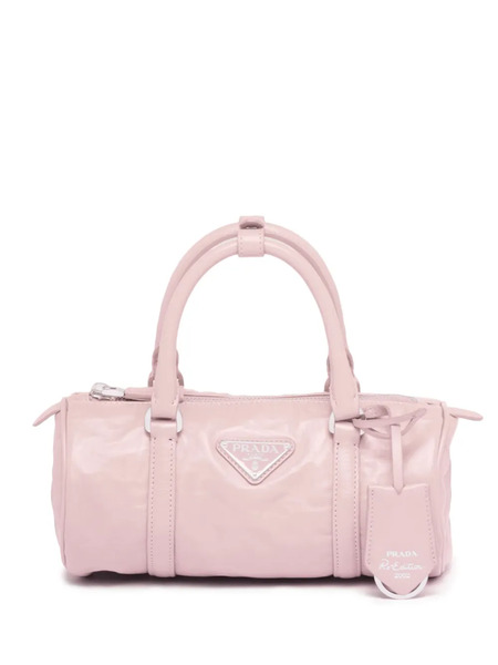  Prada Logo-plaque Tote Bag - Pink 