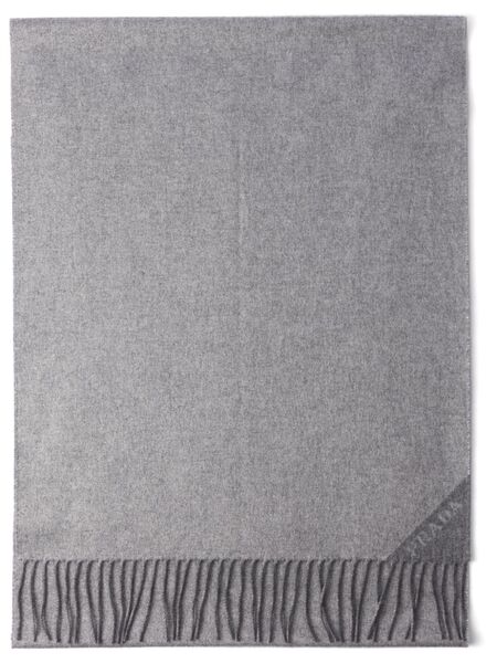  Prada Logo-print Scarf - Grey 