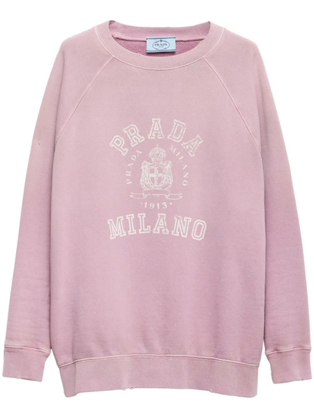  Prada Logo-print Sweatshirt - Purple 