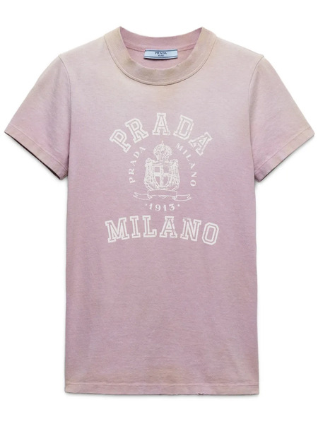  Prada Logo-print T-shirt - Purple 