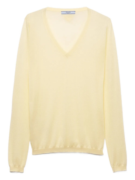  Prada Long-sleeve Sweater - Yellow 