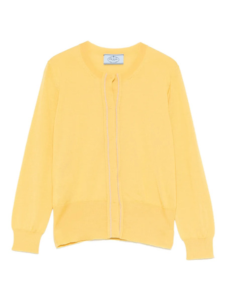  Prada Long-sleeved Cardigan - Yellow 