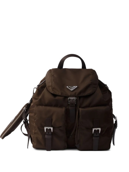  Prada Medium Front-pockets Backpack - Brown 