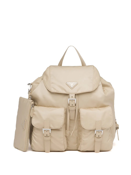  Prada Medium Re-nylon Backpack - Neutrals 