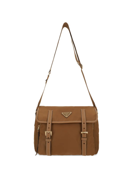  Prada Medium Triangle-logo Cross Body Bag - Brown 