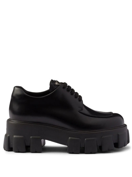  Prada Monolith Lace-up Shoes - Black 