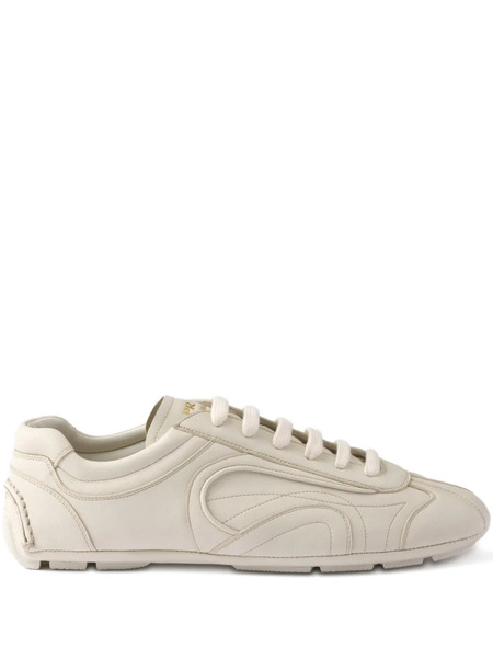  Prada Montecarlo Re-edition 2005 Leather Sneakers - Neutrals 