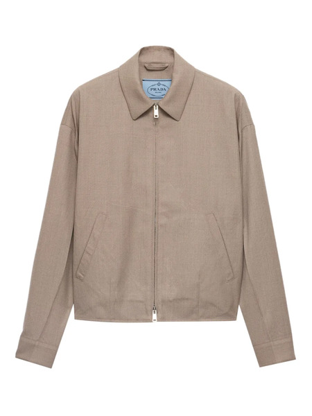  Prada Mouliné Jacket - Neutrals 