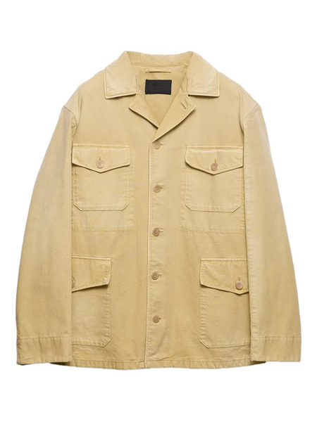  Prada Patch-pockets Button Jacket - Neutrals 