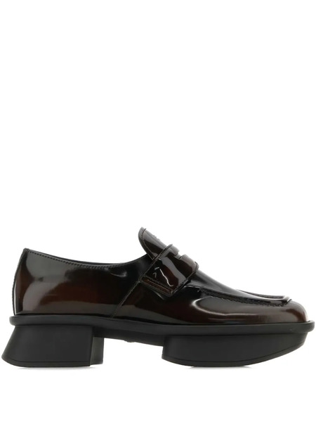  Prada Patent Leather Loafers - Brown 