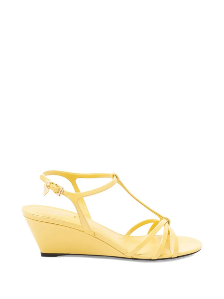  Prada Patent-leather Sandals - Yellow 