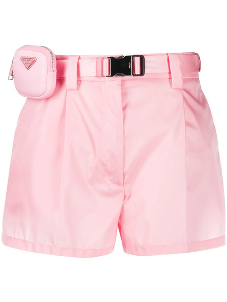  Prada Pouch Belt Shorts - Pink 