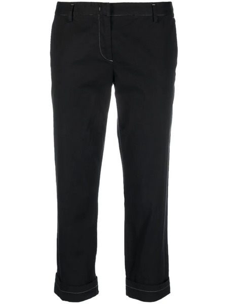  Prada Pre-owned 2000s Low-rise Cropped Trousers - Black 