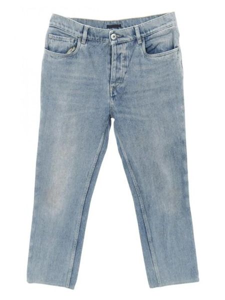  Prada Pre-owned 2000s 5-pockets Triangle-plaque Jeans - Blue 