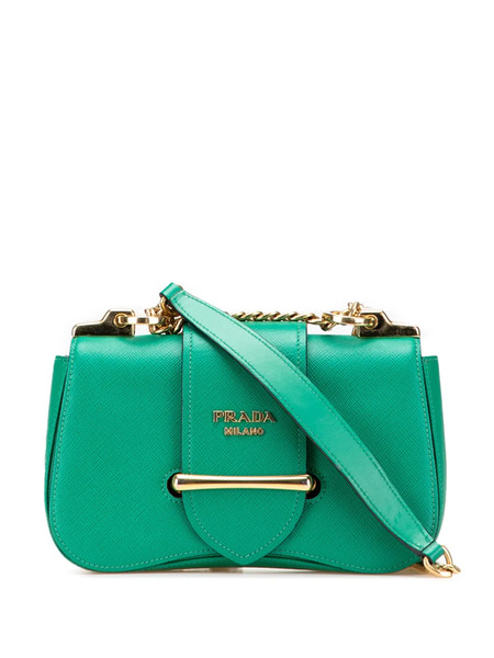  Prada Pre-owned 2013-2025 Saffiano Sidonie Crossbody Bag - Green 