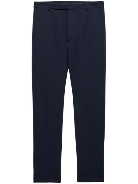 Prada Pressed-crease Trousers - Blue 