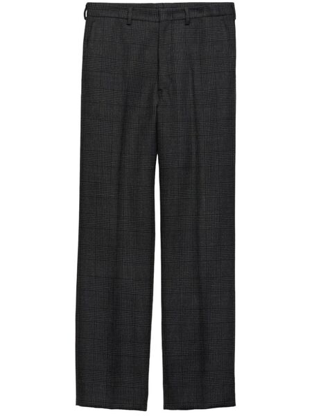  Prada Prince Of Wales Check Trousers - Grey 