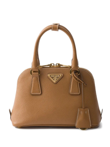  Prada Promenade Saffiano-leather Mini Bag - Brown 