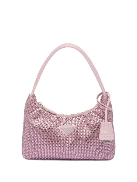  Prada Re-edition Crystal-embellished Mini Bag - Pink 