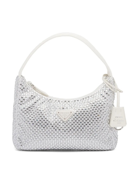  Prada Re-edition Embellished Mini Bag - White 