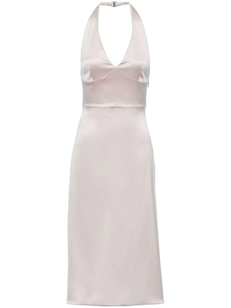  Prada Re-edition 1995 Halterneck Midi Dress - Neutrals 