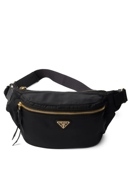  Prada Re-nylon And Saffiano Leather Belt Bag - Black 