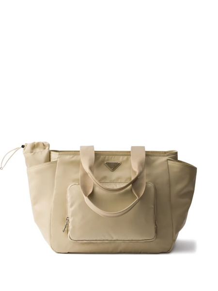  Prada Re-nylon Baby-bottle Tote Bag - Neutrals 