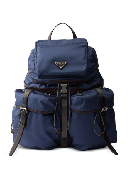  Prada Re-nylon Buckled Backpack - Blue 