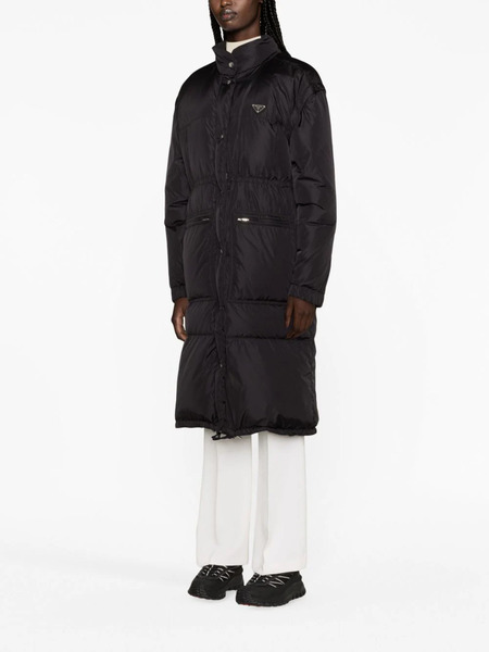  Prada Re-nylon Down Coat - Black 