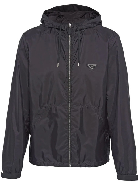  Prada Re-nylon Hooded Jacket - Black 