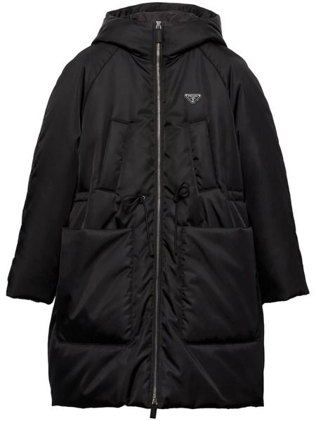 Prada Re-nylon Padded Coat - Black 