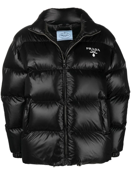  Prada Re-nylon Puffer Jacket - Black 