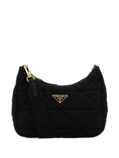 Prada Re-nylon Quilted Shoulder Bag - Black 
