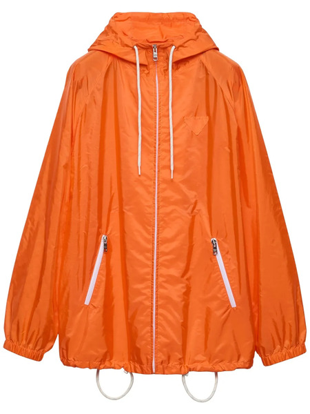  Prada Re-nylon Rain Jacket - Orange 