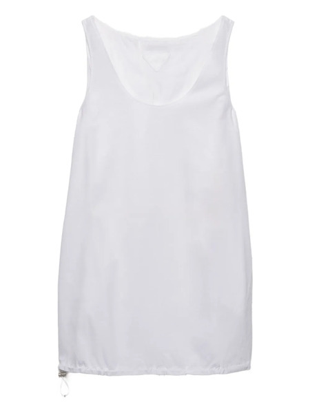  Prada Re-nylon Reversible Mini Dress - White 