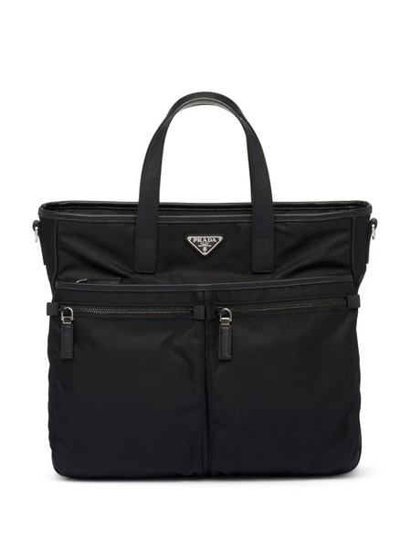  Prada Re-nylon Tote Bag - Black 