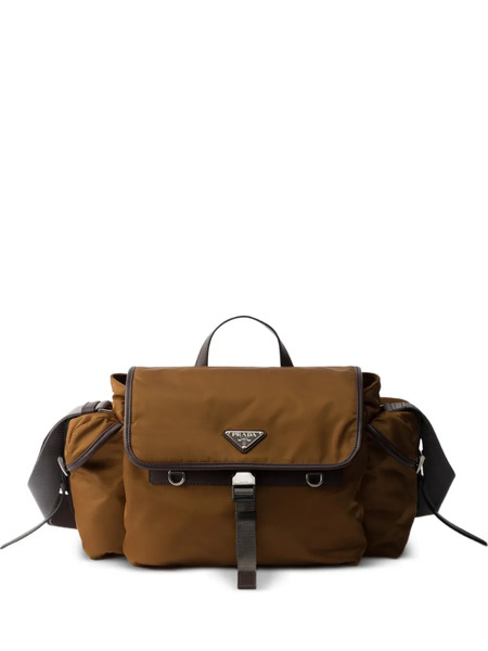  Prada Re-nylon Tote Bag - Brown 