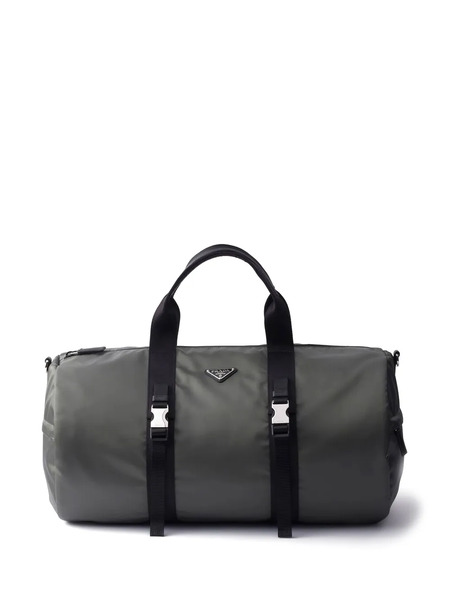  Prada Re-nylon Triangle-logo Duffle Bag - Blue 